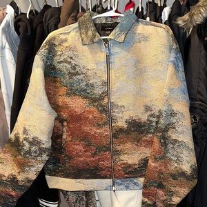 Barneys New York Artistic Multicolor Bomber Jacket